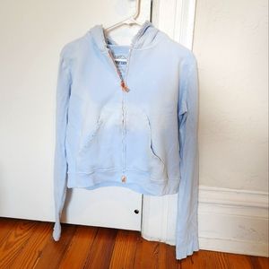 Frank and Eileen Tee Lab Short Zip Hoodie Sz M